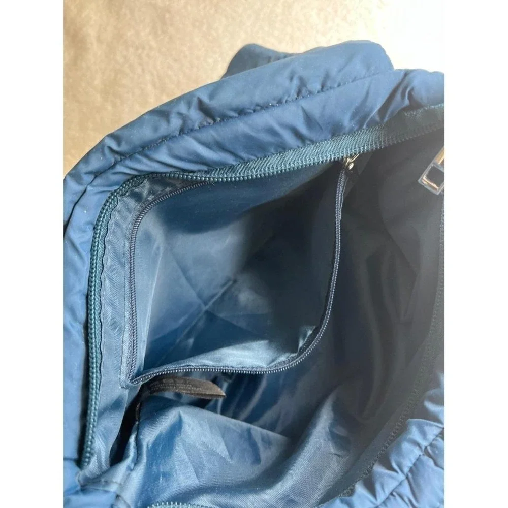 YOUZEY Blue Quilted Puffer Crossbody Bag Cloud Padded Travel Purse